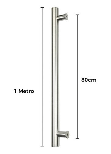 Barral Manijon 1m Acero Inox Picaporte Izquierdo C Retorno 1