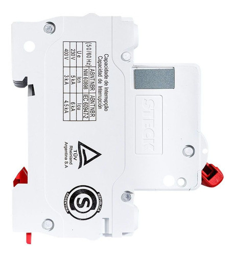 Interruptor Termomagnetico 4x4a 3ka Curva C Steck 1