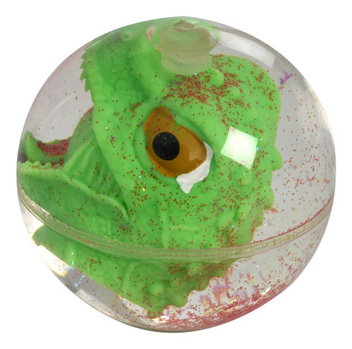 Pocket Money Bola 06cm Saltarin Dinosaurio Luz Verde 0