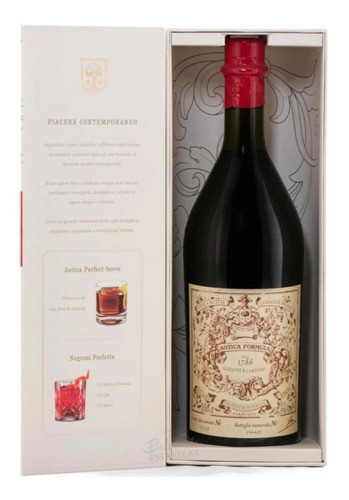 Vermouth Antica Fórmula Italiana Carpano Con Estuche 1lt 1
