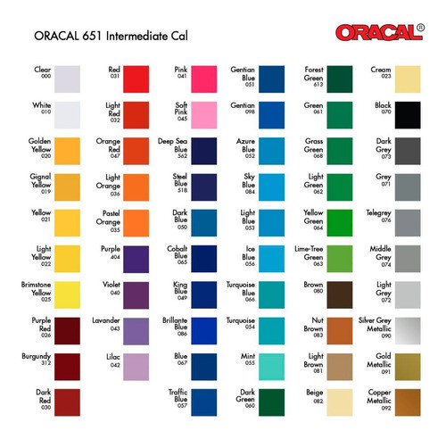 Vinilo Oracal 651 63cmx10 Mts Vehicular Capta 1