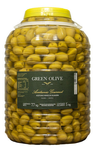 Aceitunas Verdes Cond. En Aceite Nº 00 X 5 Kg. Esc. Garrafa 0