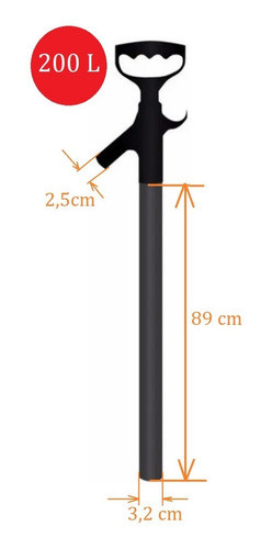 Bomba Trasvase Y Achique Plástica Manual - Tanques 200 Lts 1