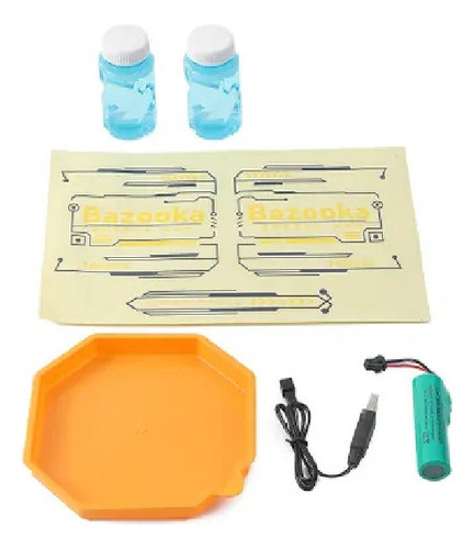 Bazooka Pistola Gigante De Burbujas Burbujero Recargable 1