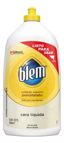 Limpiador De Porcelanato Blem Incolora 800ml - Ft 0