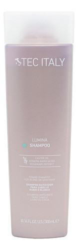 Tec Italy Lumina Shampoo Matizador Silver Rubio 300ml 3c 0