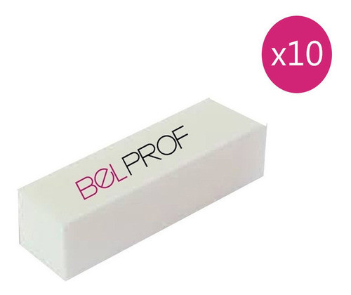 Bloque Blanco Belprof 4 Caras X 10 Unidades Brillo 1