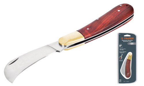 Navaja Electricista Curva 100mm                Truper  Nel-8 0