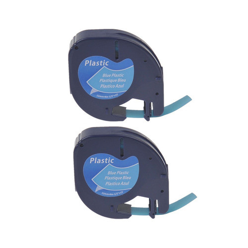Cinta Plástica 2pk Aptos Para Dymo Letra Tag Qx50 Lt 91335 1 0
