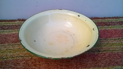 Antigua Palangana Enlozada Jofaina Lavatorio 36.5cm 0