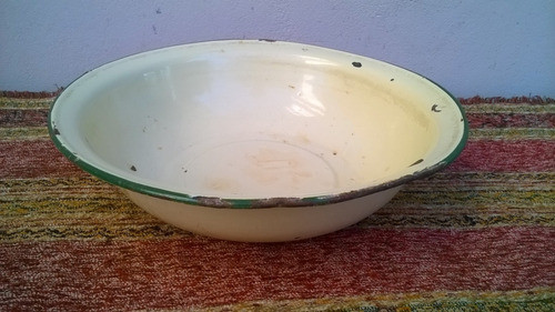 Antigua Palangana Enlozada Jofaina Lavatorio 36.5cm 1