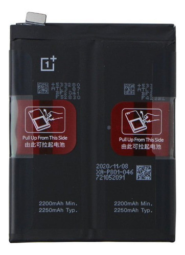 Batería Para One Plus 8t-9r (blp801) 0