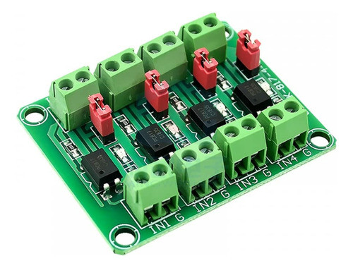 Modulo Optoacoplador Asilamiento Pc817 4 Canales 0