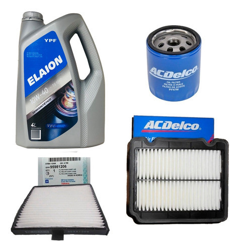 Kit 3 Filtros + Aceite 10w40 Semi Sintetico Aveo G3 2011/ 0
