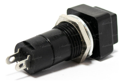 20 Pulsadores N Cerrado Diametro 12mm Cuadrado 1a 250v Negro 1