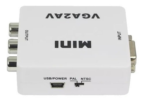 Conversor Adaptador Video Vga A Rca Av Full Hd Video Tv Tubo 0