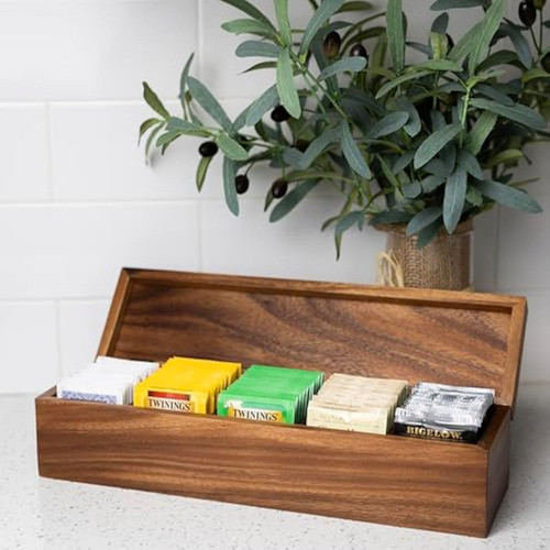 Ironwood Gourmet Caja De Té Organizadora Grande De 1