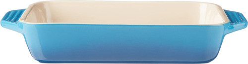 Plato Rectangular Le Creuset Cerámico Marsella Con Mango 1