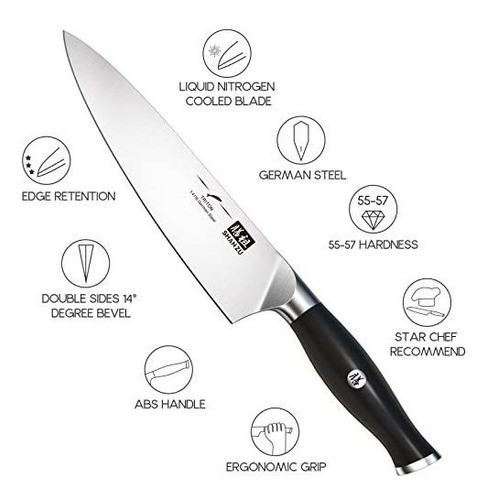 Cuchillo Chef Cuchilla Cocina 20.3cm Acero Inoxidable Alemán 1
