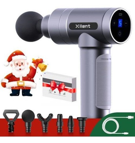 Pistola Masaje Tejido Profundo Muscular Atleta 6 Cabezales 0