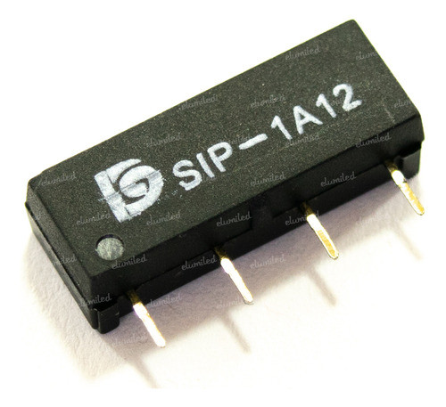 5 Reed Rele Na 12v 0.5a 1000ohms Edr101a12 Sip-1a12 0