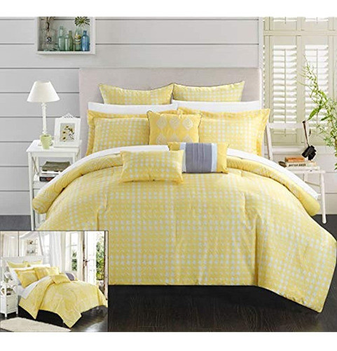 Juego De Edredón Chic Casa 6 Piezas Sicilia Sobredimensionad 0