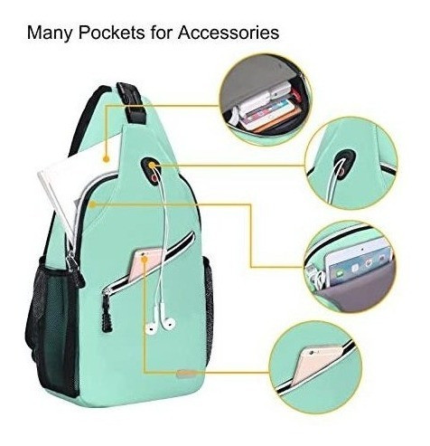 Mochila Bolso Bandolera Viaje Senderismo Paseo Gimnasio - 13 1