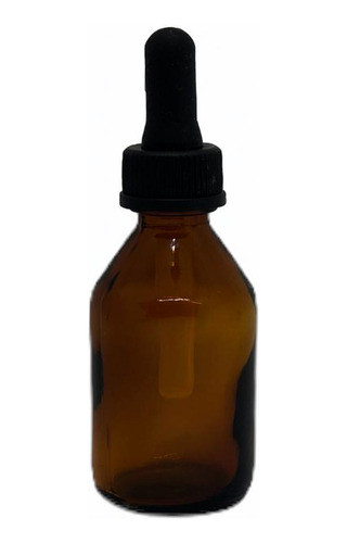 Frasco Gotero Vidrio Colirio Ambar Con Pipeta 45 Cc Pack X20 0