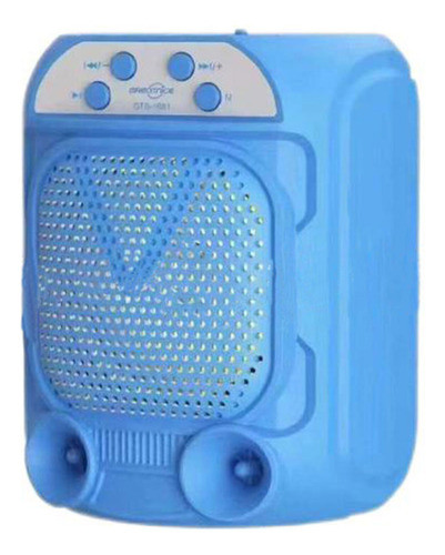 Parlante Portátil Bluetooth Gts1689 3  Azul 0
