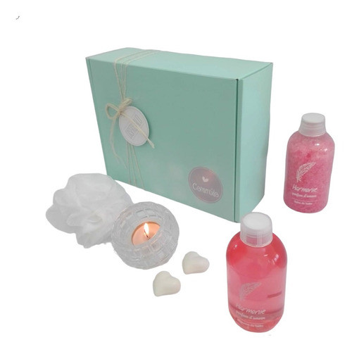 Kit Relax Caja Regalo Spa Rosas Set Zen Aroma N61 Feliz Día 1