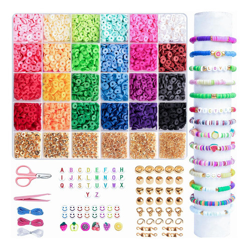 Kit De Dijes Joyas Para Hacer Pulseras Con 6000 Piezas !! 0