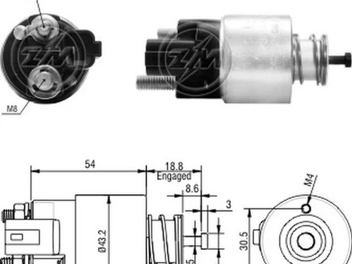 Solenoide O Automatico De Arranque Zm 391 0