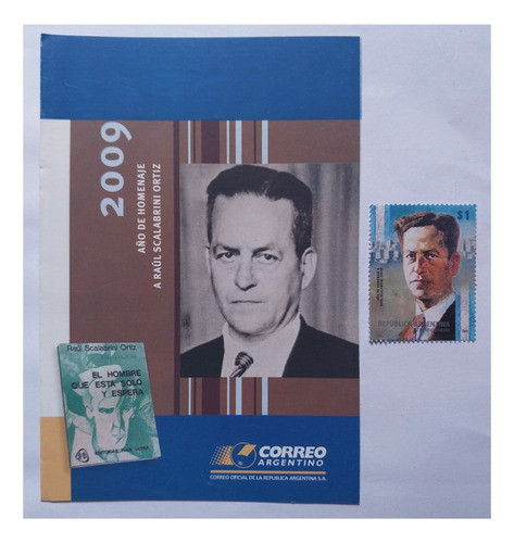 2009 Homenaje Scalabrini Ortiz. Sello Y Volante Gj 3739 Mint 0