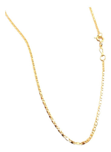 Cadena Oro 18k Laminado Mujer Hombre Eslabon Plano Bellanel 1