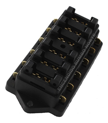 Fusiblera Portafusibles Universal 6 Fusibles Ficha Con Tapa 1