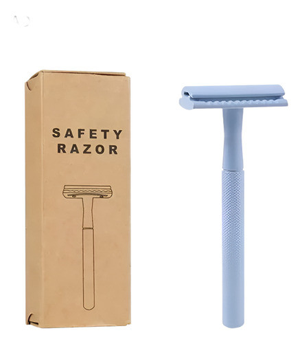 Afeitadora Unisex Color Celeste + 5 Hojas - Cero Plástico 0