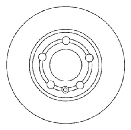 Disco Freno Trasero (232mm) Breme Vw Bora 08-08 0