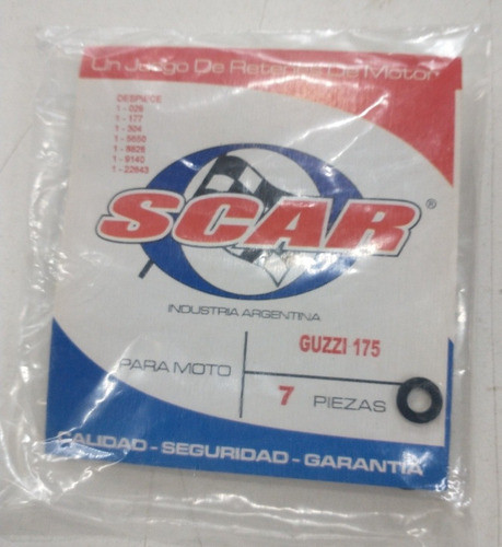 Juego De Retenes De Motor Para Guzzi 175. Producto Nuevo. 0