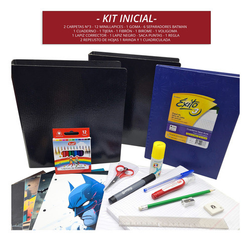 Simple Kit Set Escolares Primaria 4° Separadores Batman 1