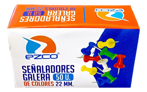 50 Señaladores Galera Ezco De Colores 22 Mm 0