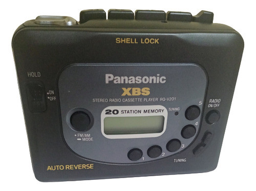 Walkman Panasonic Rq-v201. Rad Casset. Autorev.  Con Detalle 0