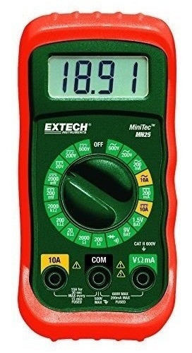 Extech Mn25 Minitec Multimetro Digital 0