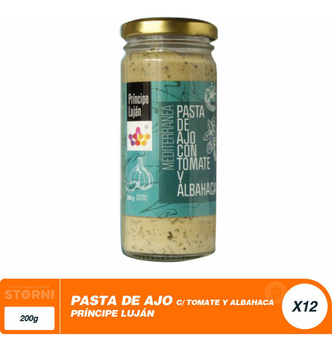 Pasta De Ajo Con Tomate Y Albahaca 12x200gr Mayorista 0