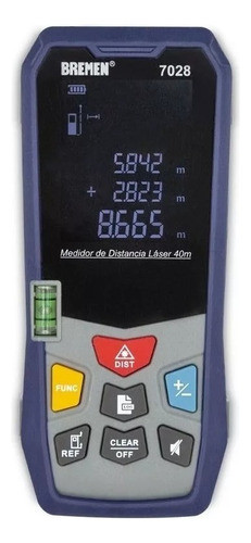 Medidor Laser Distancia Bremen 40 Metros Cinta Metrica 7028 0