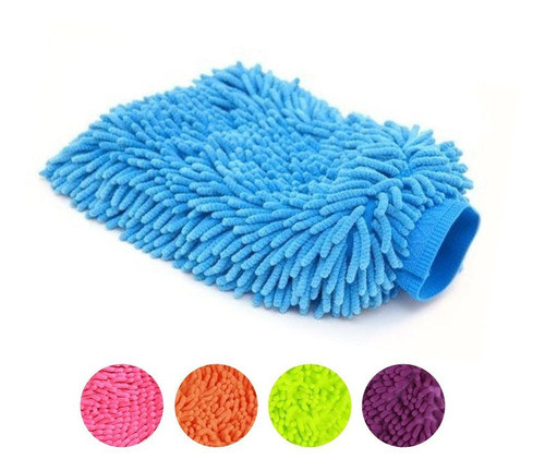 Manopla Guante Para Limpieza Lustrar Lavar Limpiar Baño 0