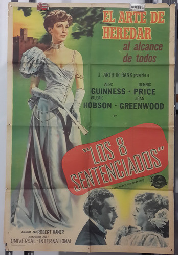 Afiche Cine Película Kind Hearts And Coronets Alec Guinness 0