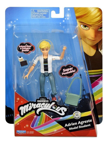 Miraculous - Muñeca Adrien Agreste Pequeña - Espacio Regalos 1