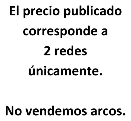 2 Redes Arco Futbol Profesional 7,5x2,5.m Cajon Cuerda 2,3mm 1