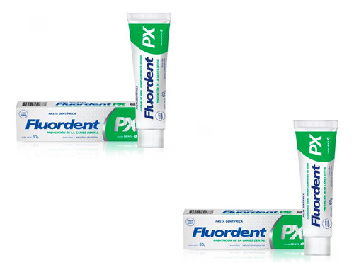 Kit X 2 Fluordent Px Sabor Menta 60g 0