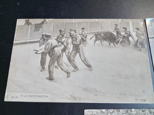 3 Postales Antiguas España Fernando Fernández Mota Toreros 1